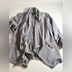 Light Gray Women's Drape Jacket